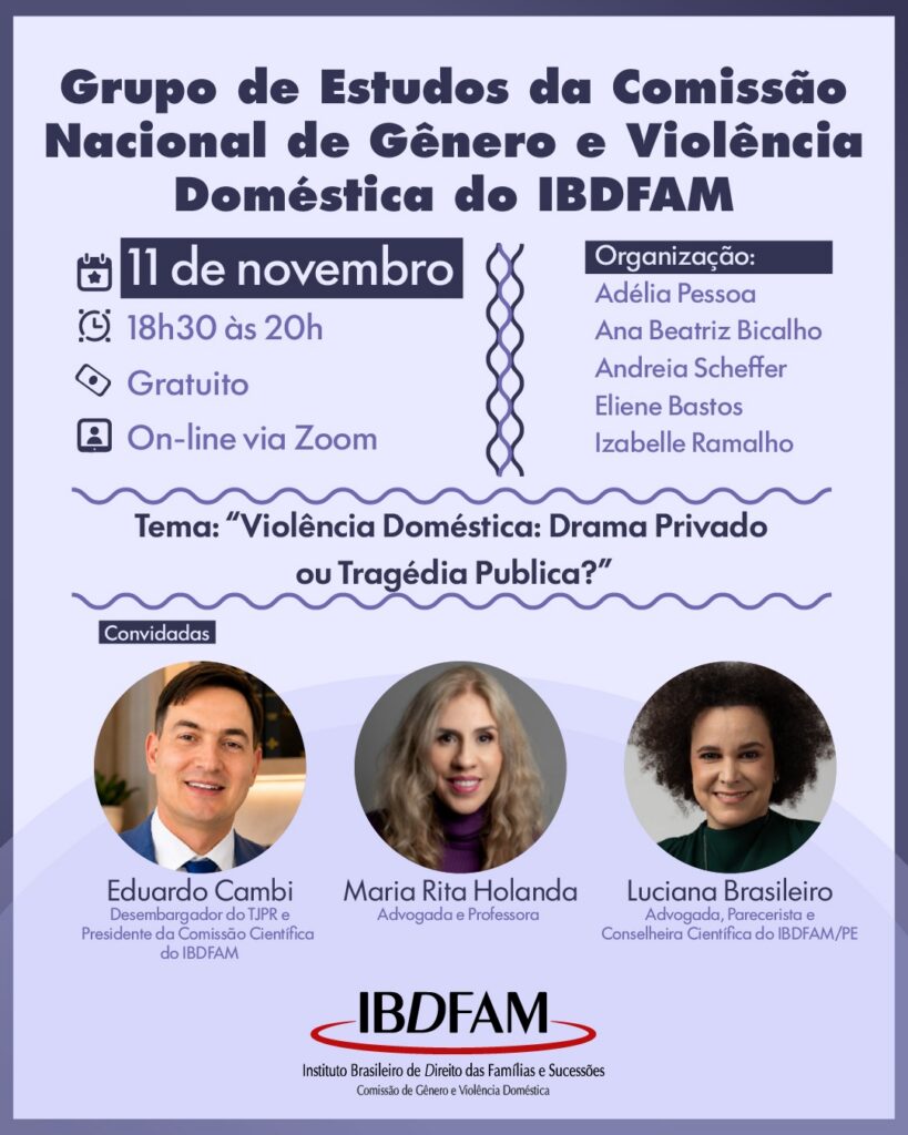 Grupo de Estudos da Comissão Nacional de Gênero e Violência Doméstica do IBDFAM