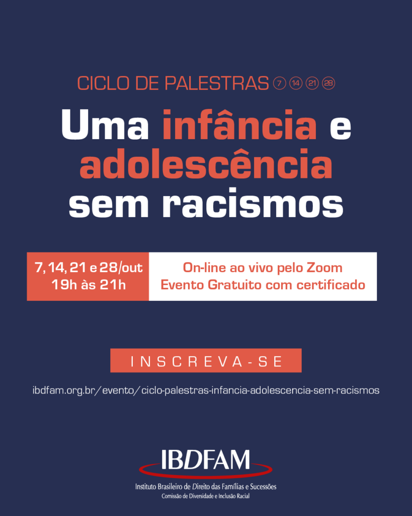 Ciclo de palestras - Uma infância e adolescência sem racismos - 4º dia