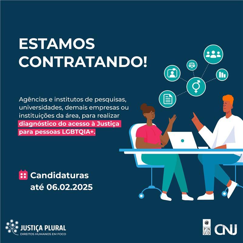 PNUD lança edital para pesquisa sobre discriminação contra pessoas LGBTQIA+ no acesso à Justiça
