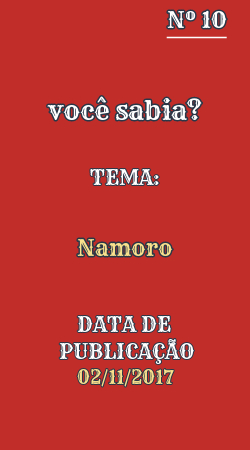 Capa: Você Sabia?, edição 10